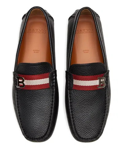 Bally Round-head Casual Shoes In Black
