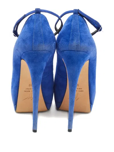 Pre-owned Giuseppe Zanotti Vintage  150mm Suede Platform Pumps