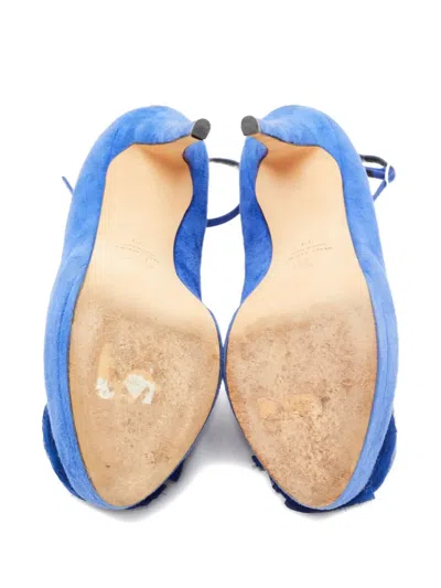 Pre-owned Giuseppe Zanotti Vintage  150mm Suede Platform Pumps
