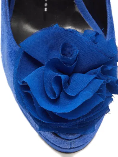 Pre-owned Giuseppe Zanotti Vintage  150mm Suede Platform Pumps