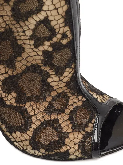 Pre-owned Alexander Mcqueen 120mm Lace Ankle Boots