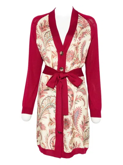 Etro Paisley-panel Cardi-coat In Neutral