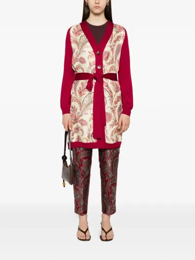 Etro Paisley-panel Cardi-coat In Neutral