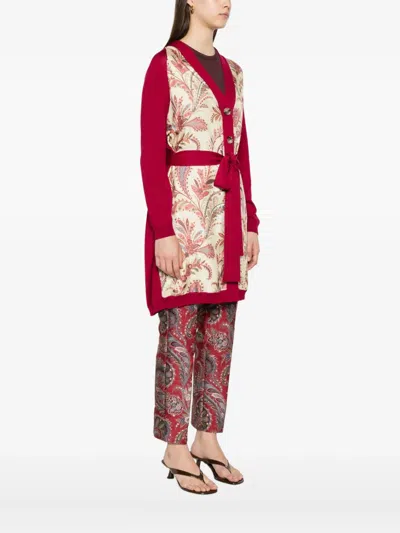 Etro Paisley-panel Cardi-coat In Neutral