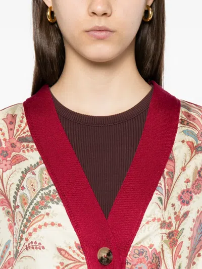 Etro Paisley-panel Cardi-coat In Neutral
