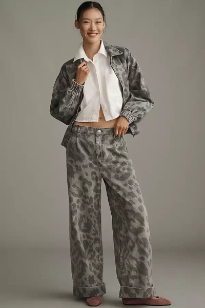 Pilcro The Leon Double Hem High-rise Wide-leg Cuffed Jeans By