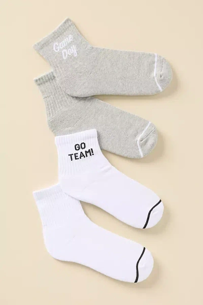 By Anthropologie Game Day Socks, Set Of 2