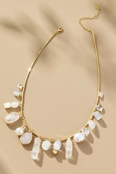 By Anthropologie Large Rock Collar Necklace