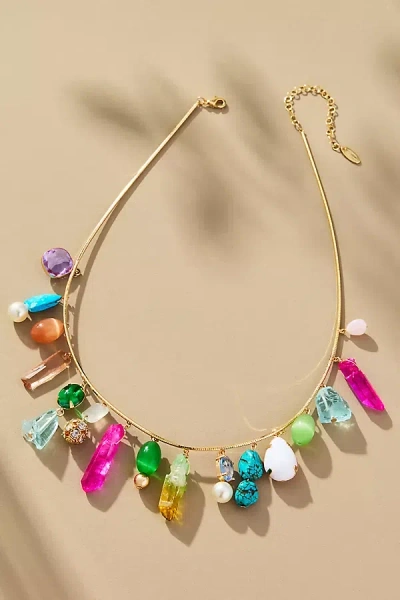 By Anthropologie Large Rock Collar Necklace