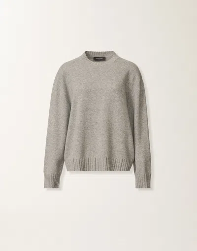Fabiana Filippi Wool-cashmere Blend Sweater With Ribbed Hem