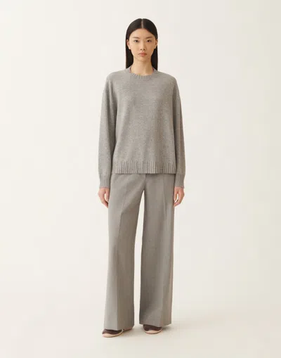 Fabiana Filippi Wool-cashmere Blend Sweater With Ribbed Hem