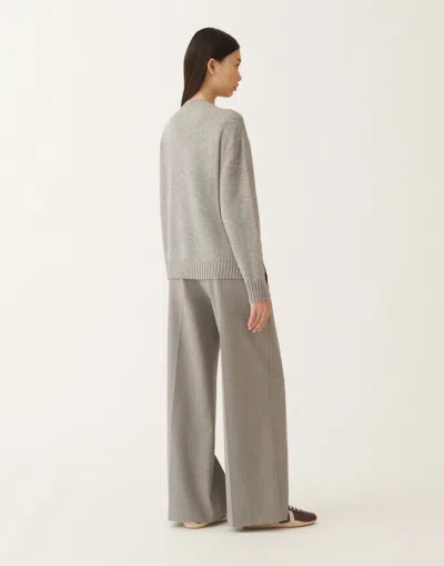 Fabiana Filippi Wool-cashmere Blend Sweater With Ribbed Hem