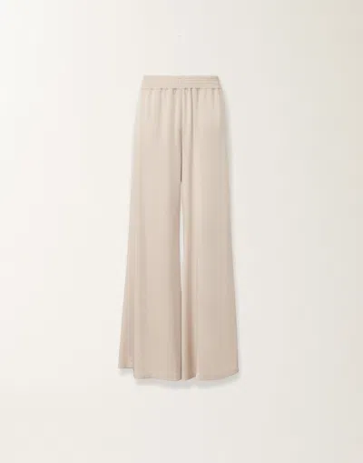 Fabiana Filippi Relaxed Wide Leg Trousers For Everyday Wear In Neutral