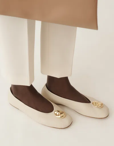 Fabiana Filippi Nappa Leather Ballet Flats