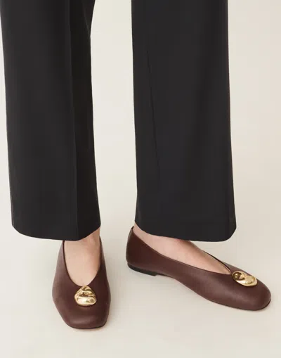Fabiana Filippi Nappa Leather Ballet Flats