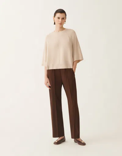 Fabiana Filippi Wool And Silk Cape With Sequins