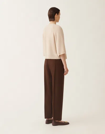 Fabiana Filippi Wool And Silk Cape With Sequins