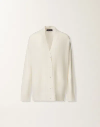 Fabiana Filippi Cashmere And Silk Sweater In White