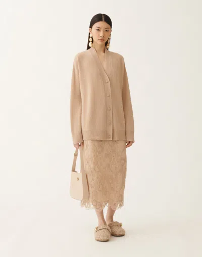 Fabiana Filippi Cashmere And Silk Sweater In Brown