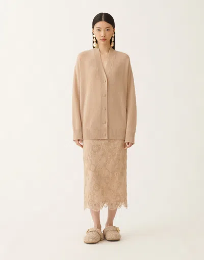 Fabiana Filippi Cashmere And Silk Sweater In Brown