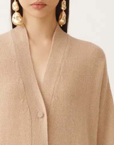 Fabiana Filippi Cashmere And Silk Sweater In Brown
