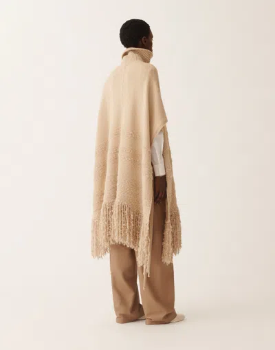Fabiana Filippi Camel Cape In Brown