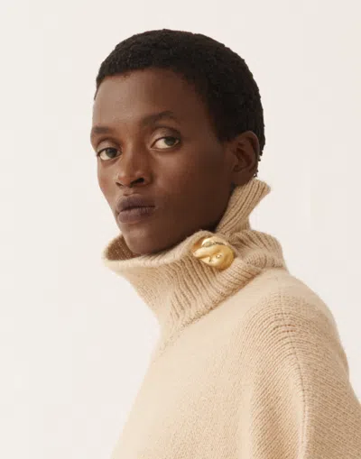 Fabiana Filippi Camel Cape In Brown