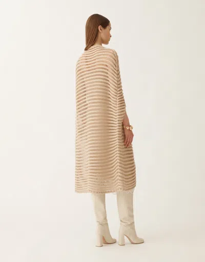 Fabiana Filippi Long Cape In Camel