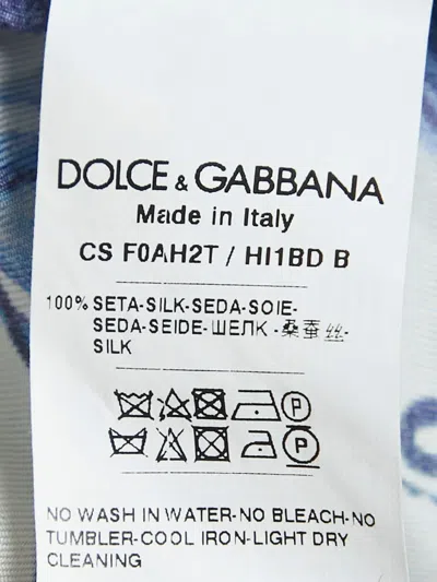 Pre-owned Dolce & Gabbana Printed Silk Dress