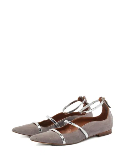 Pre-owned Malone Souliers  Suede Ballet Flats