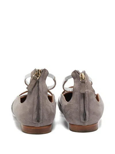 Pre-owned Malone Souliers  Suede Ballet Flats
