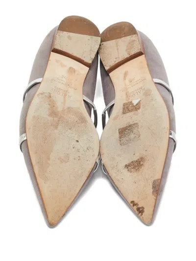 Pre-owned Malone Souliers  Suede Ballet Flats