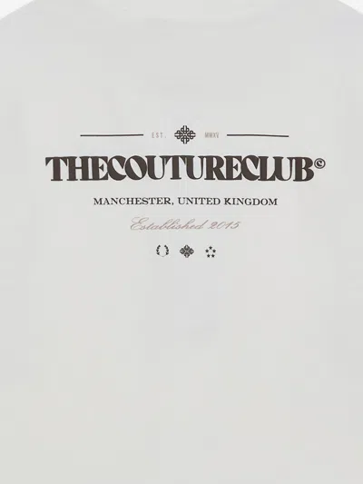 The Couture Club Kids Copyright Multi Graphic T-shirt In White