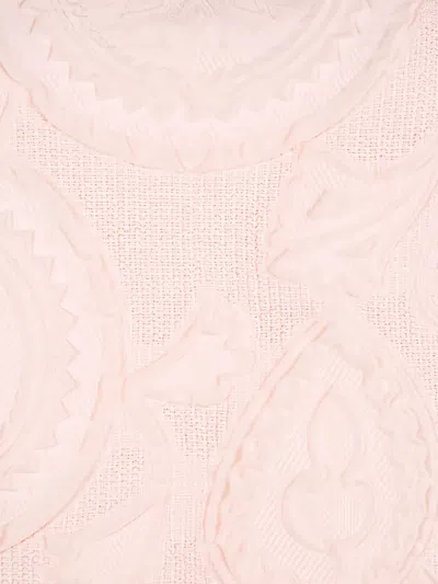 Pre-owned Ermanno Scervino Vintage Jacquard Ruffled Dress