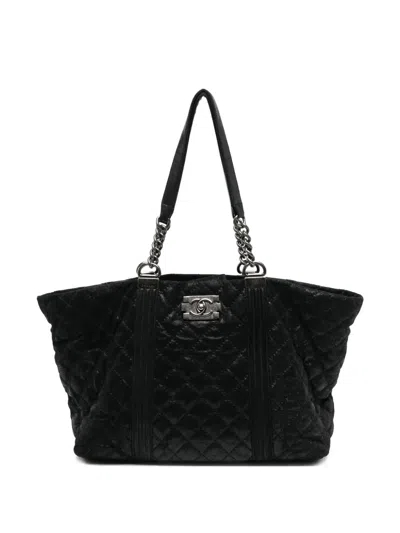 Pre-owned Chanel Quilted Gentle Boy Tote Bag