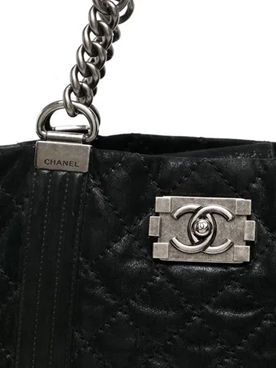 Pre-owned Chanel Quilted Gentle Boy Tote Bag