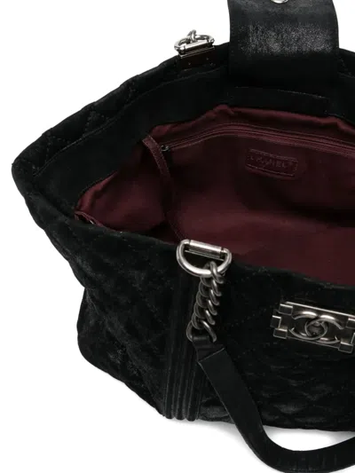 Pre-owned Chanel Quilted Gentle Boy Tote Bag