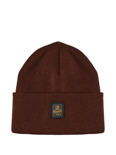 Refrigiwear Logo-patch Beanie In Brown