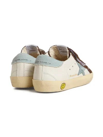 Golden Goose Old School Leather And Suede Sneakers In Brown