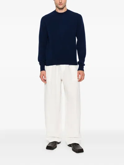 Tom Ford Wool-cashmere Sweater In Blue