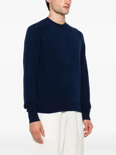 Tom Ford Wool-cashmere Sweater In Blue