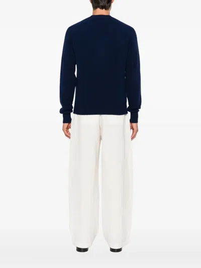 Tom Ford Wool-cashmere Sweater In Blue