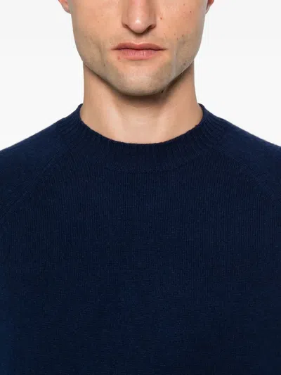 Tom Ford Wool-cashmere Sweater In Blue