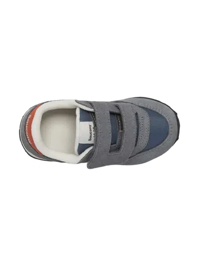 Saucony Baby Jazz Touch-strap Suede Sneakers In Gray
