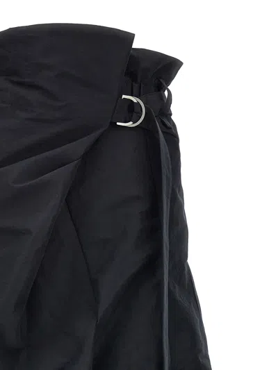 Issey Miyake Black Enfold Trousers In Black