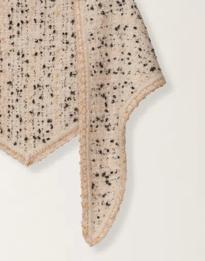 Fabiana Filippi Buttoned Tweed Scarf
