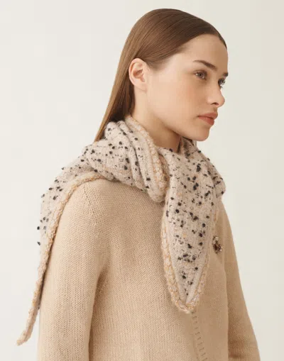 Fabiana Filippi Buttoned Tweed Scarf
