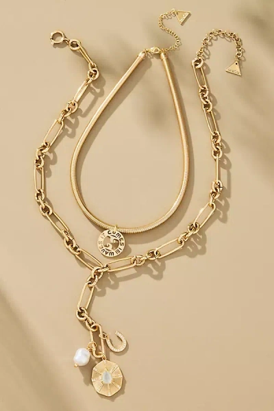By Anthropologie Chunky Pearl Chain Necklace
