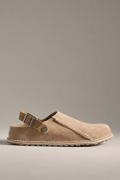 Birkenstock Lutry Buckle-detail Suede Mules