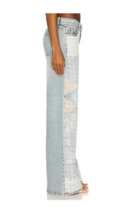 Alice And Olivia Trish Baggy Jean In Blue